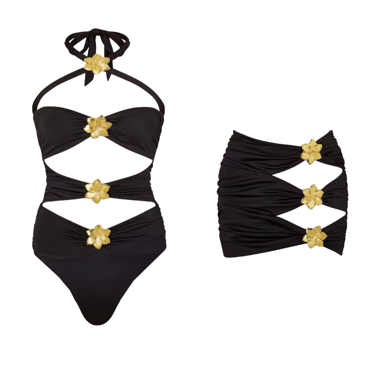 MIDNIGHT DIAMOND SWIM SET